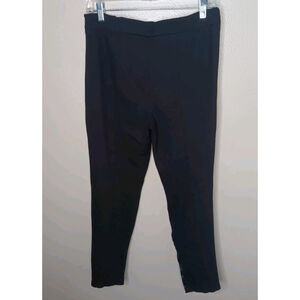 White House Black Market The Skinny Sz 8 Black Leopard Print Pant Stretch Career